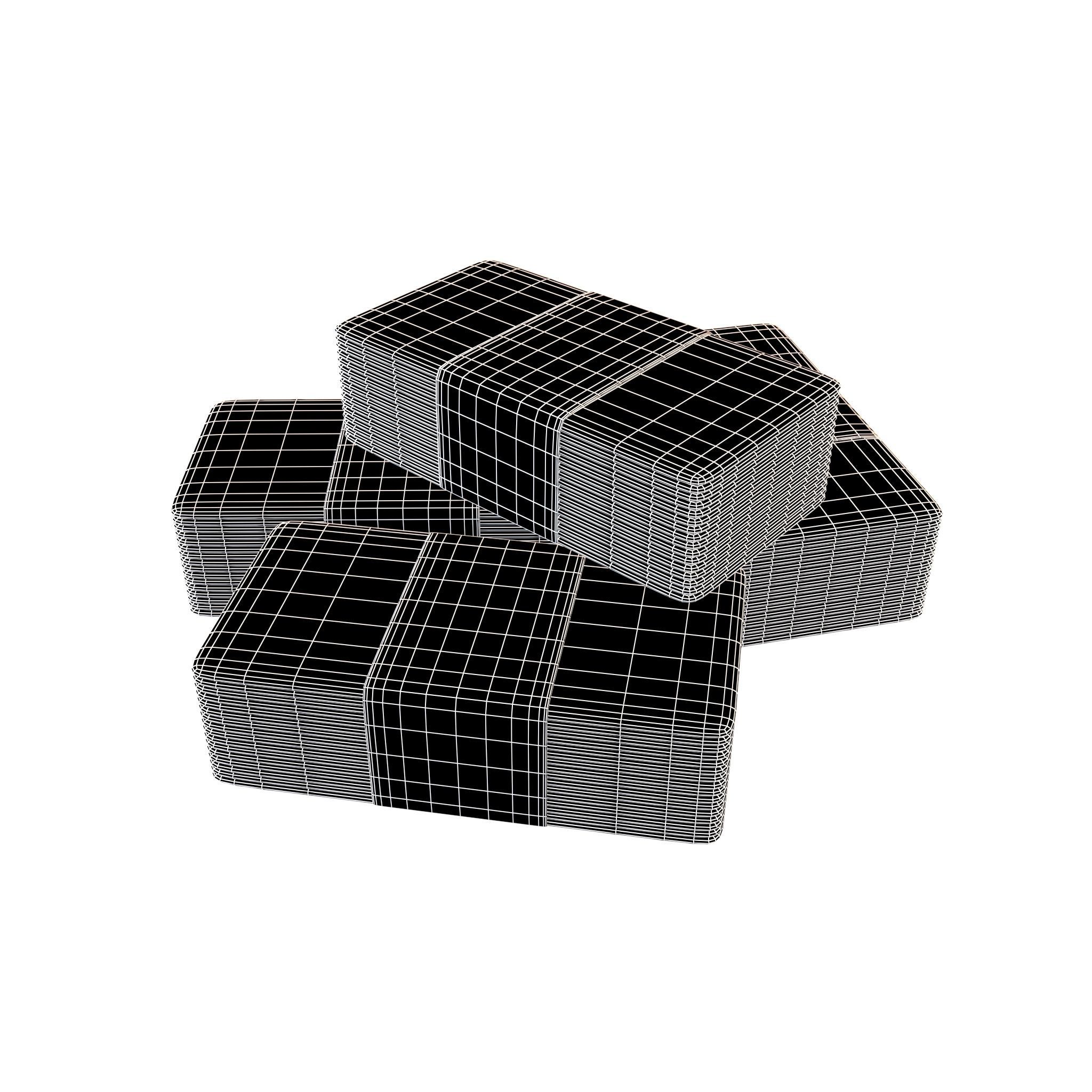 Bundles Of Cartoon Money V2 003 Low-poly 3D model_4