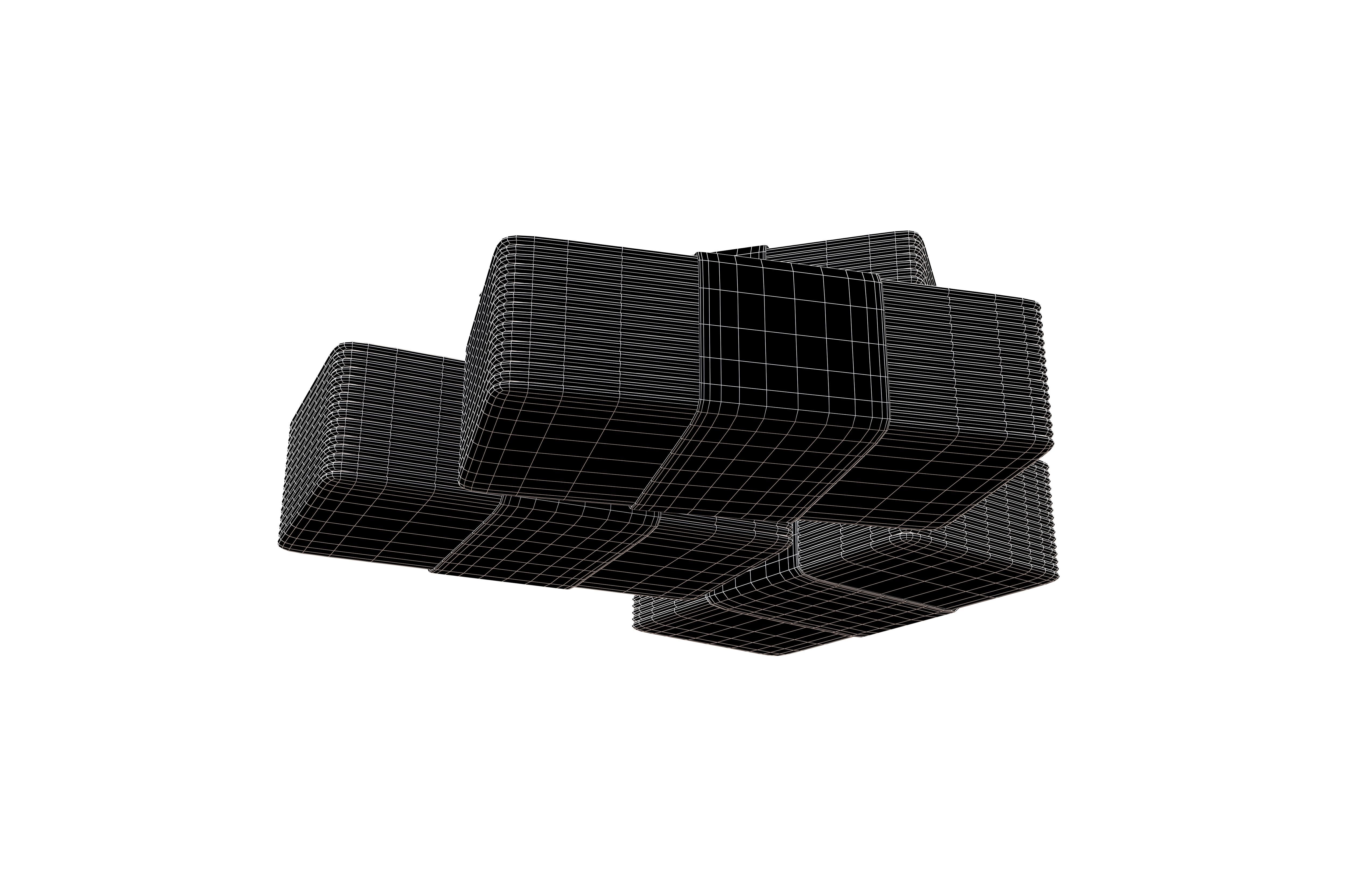 Bundles Of Cartoon Money V2 003 Low-poly 3D model_7