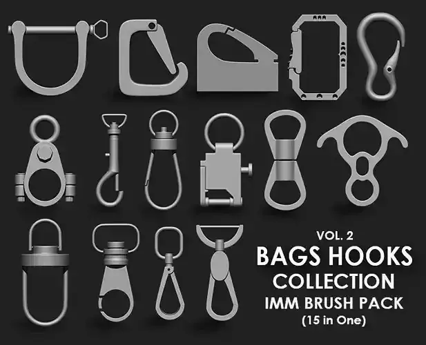 Bag Hooks Collection IMM Brush Pack 21 in one Vol 2