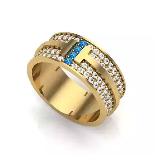 T ring tiffany printable 3D print model