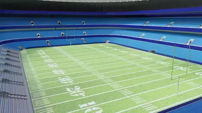 Nfl American Stadium Low-poly 3D model