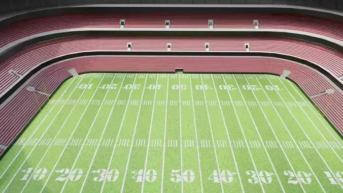Nfl American Stadium Low-poly 3D model