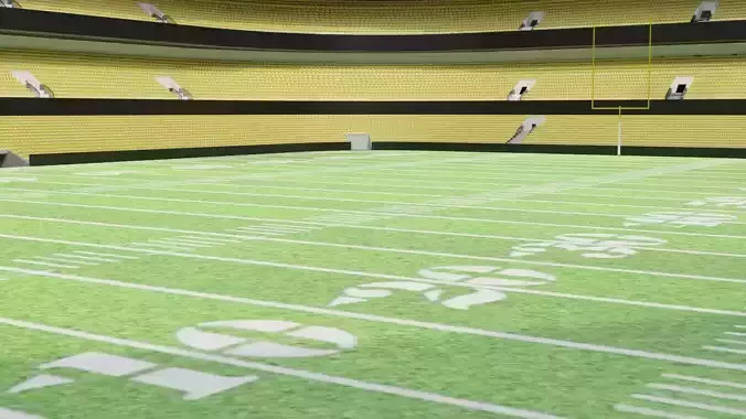 Nfl American Stadium Low-poly 3D model