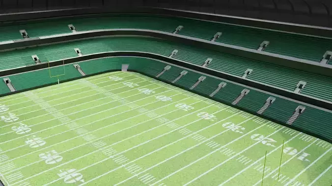 Nfl American Stadium Low-poly 3D model