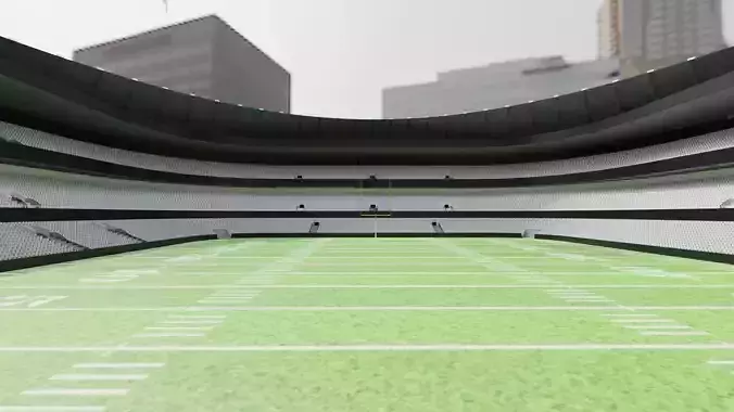 Nfl American Stadium Low-poly 3D model