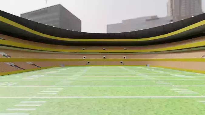 Nfl American Stadium Low-poly 3D model
