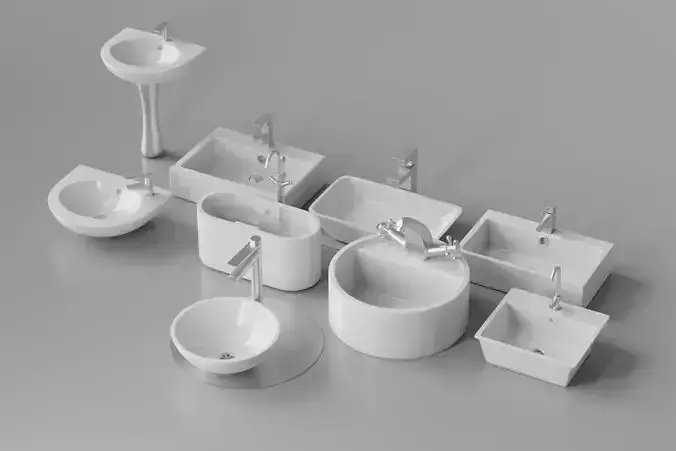 Sink Collection oblong bathtub