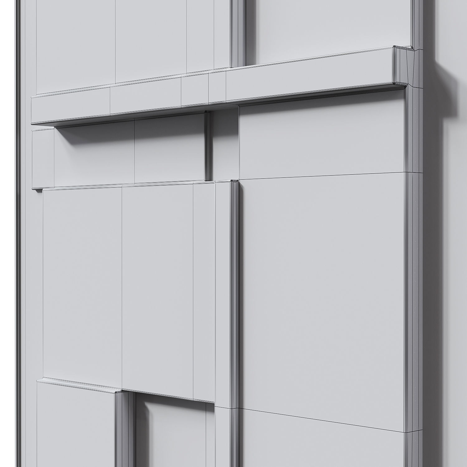 Geometric Canvas Wall Art 3D model_6