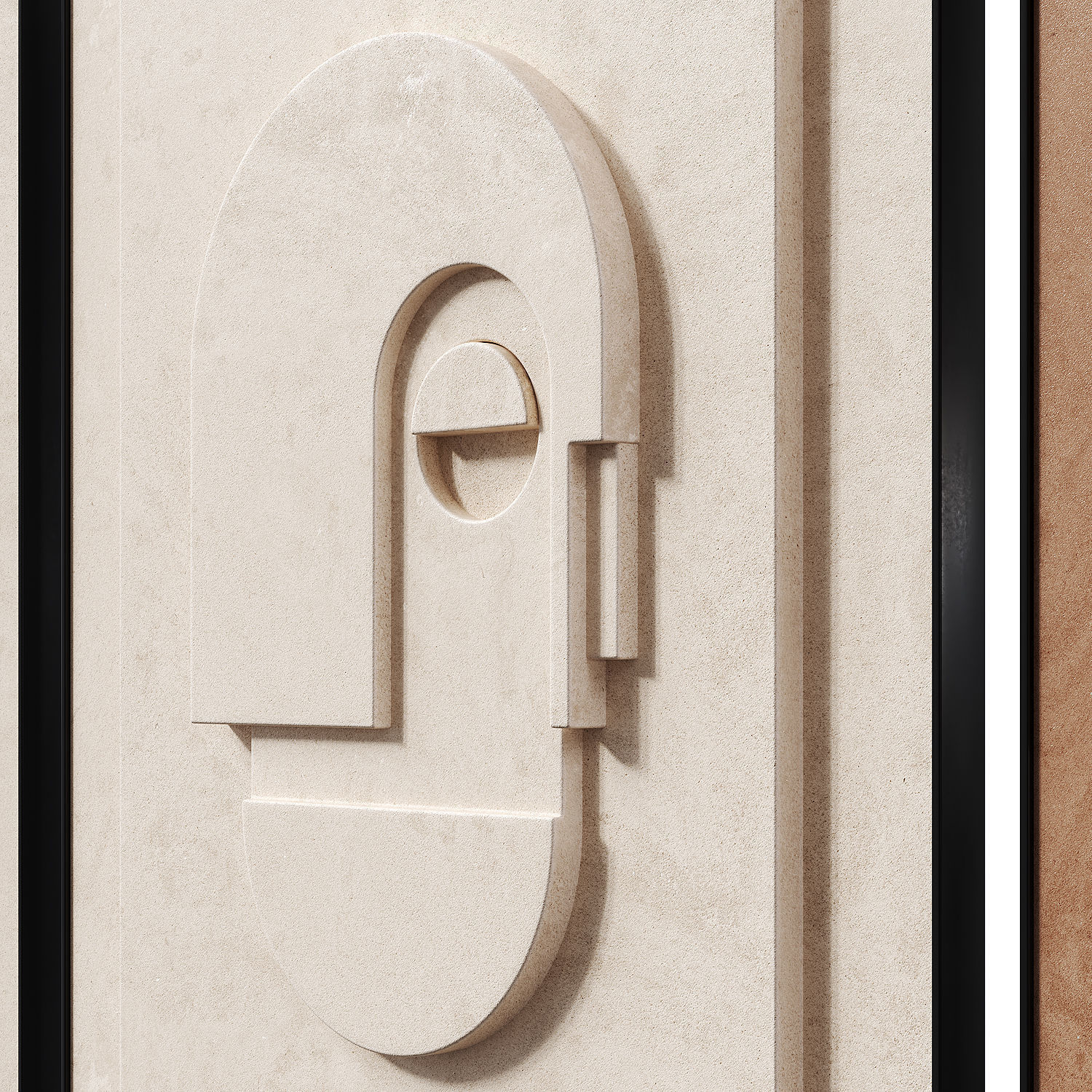 Geometric Canvas Wall Art 3D model_2