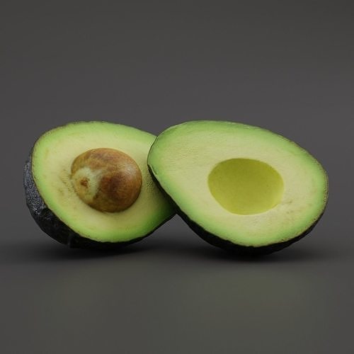 Avocado two avocados 3D model