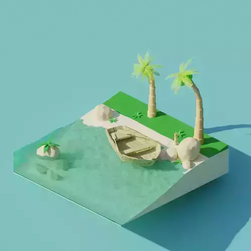 Tropical scene on the beach