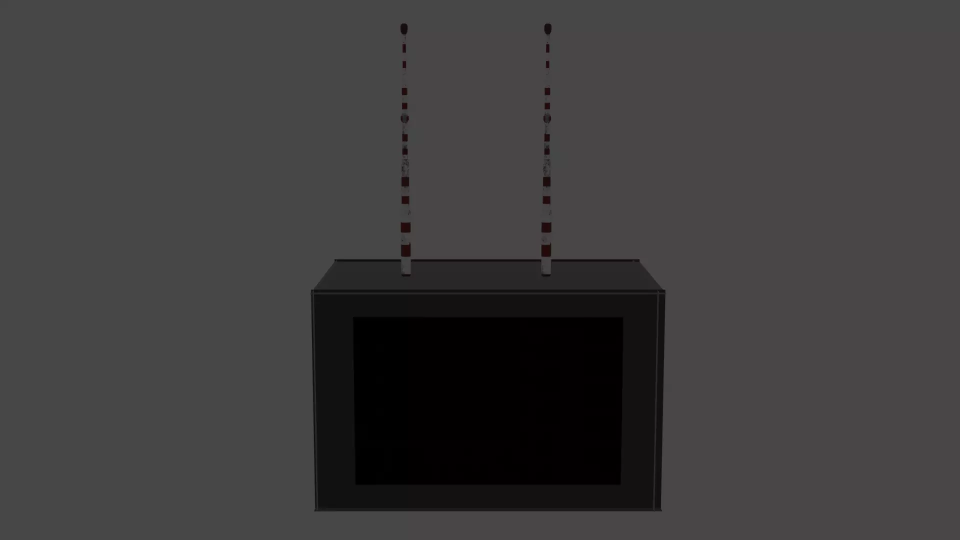 Old TV Free low-poly 3D model_0