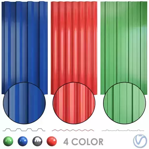 Galvanized iron sheet GI Sheet 3D model