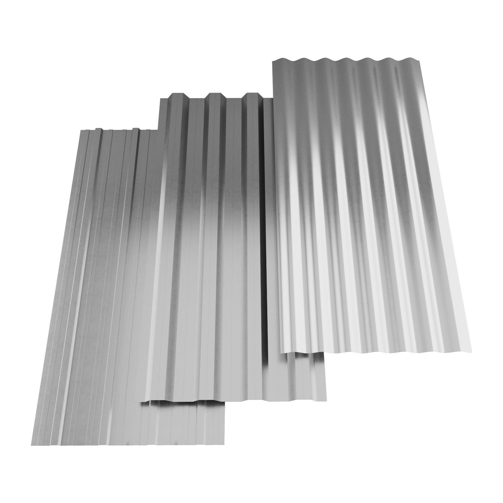 Galvanized iron sheet GI Sheet 3D model_4