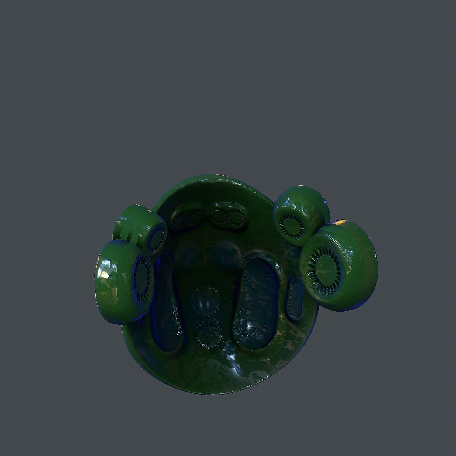 Gas mask helmet scifi Low-poly character art game space Low-poly Low-poly 3D model_5