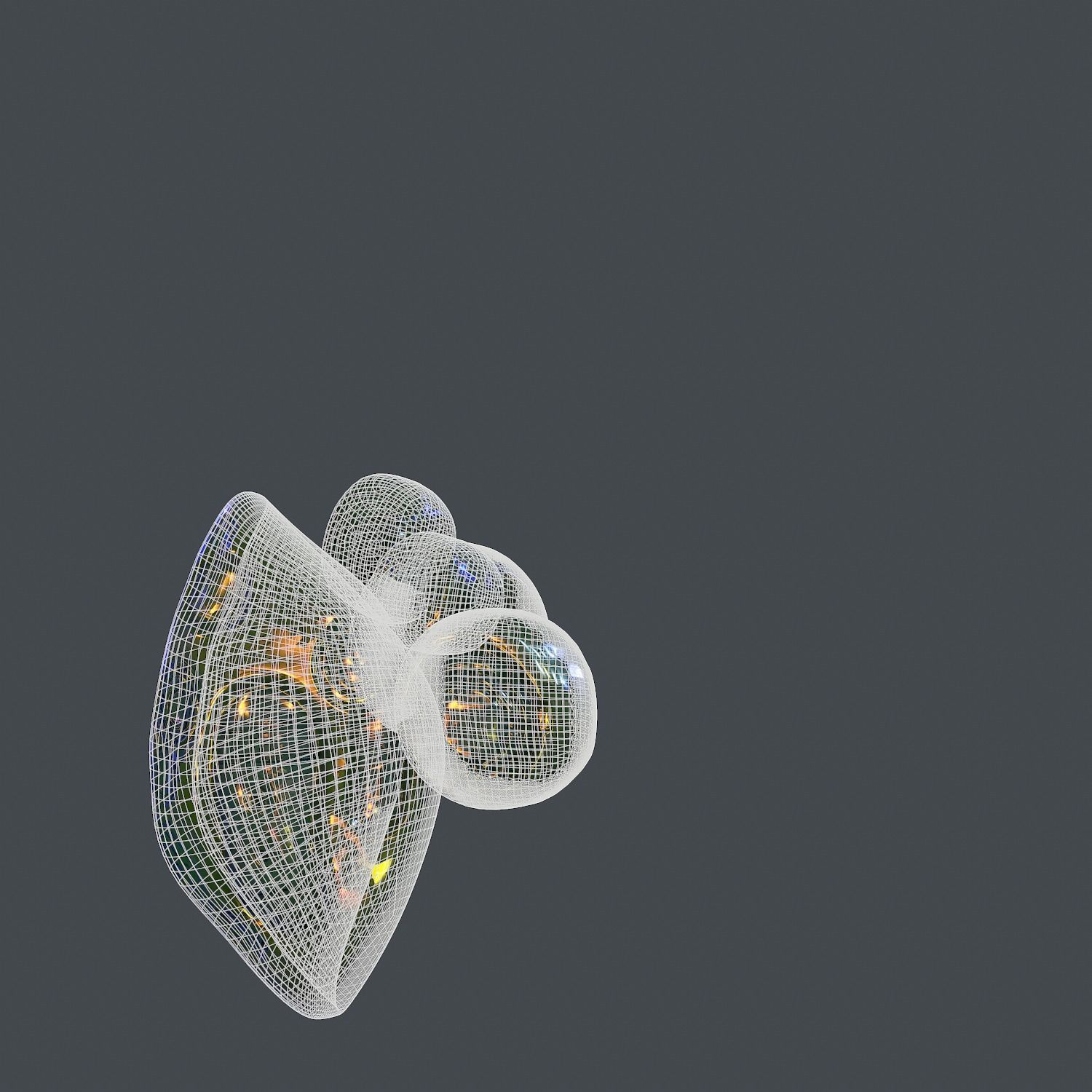 Gas mask helmet scifi Low-poly character art game space Low-poly Low-poly 3D model_7