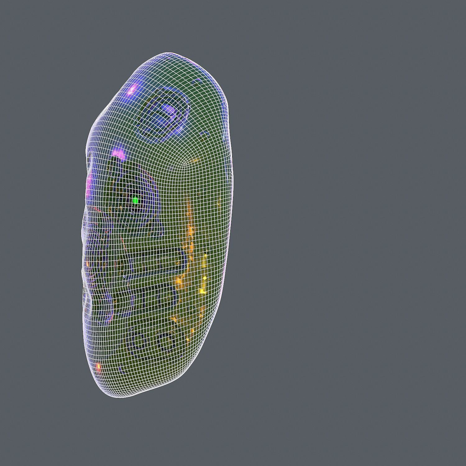 Gas mask helmet scifi Low-poly character art game space   Low-poly 3D model_6