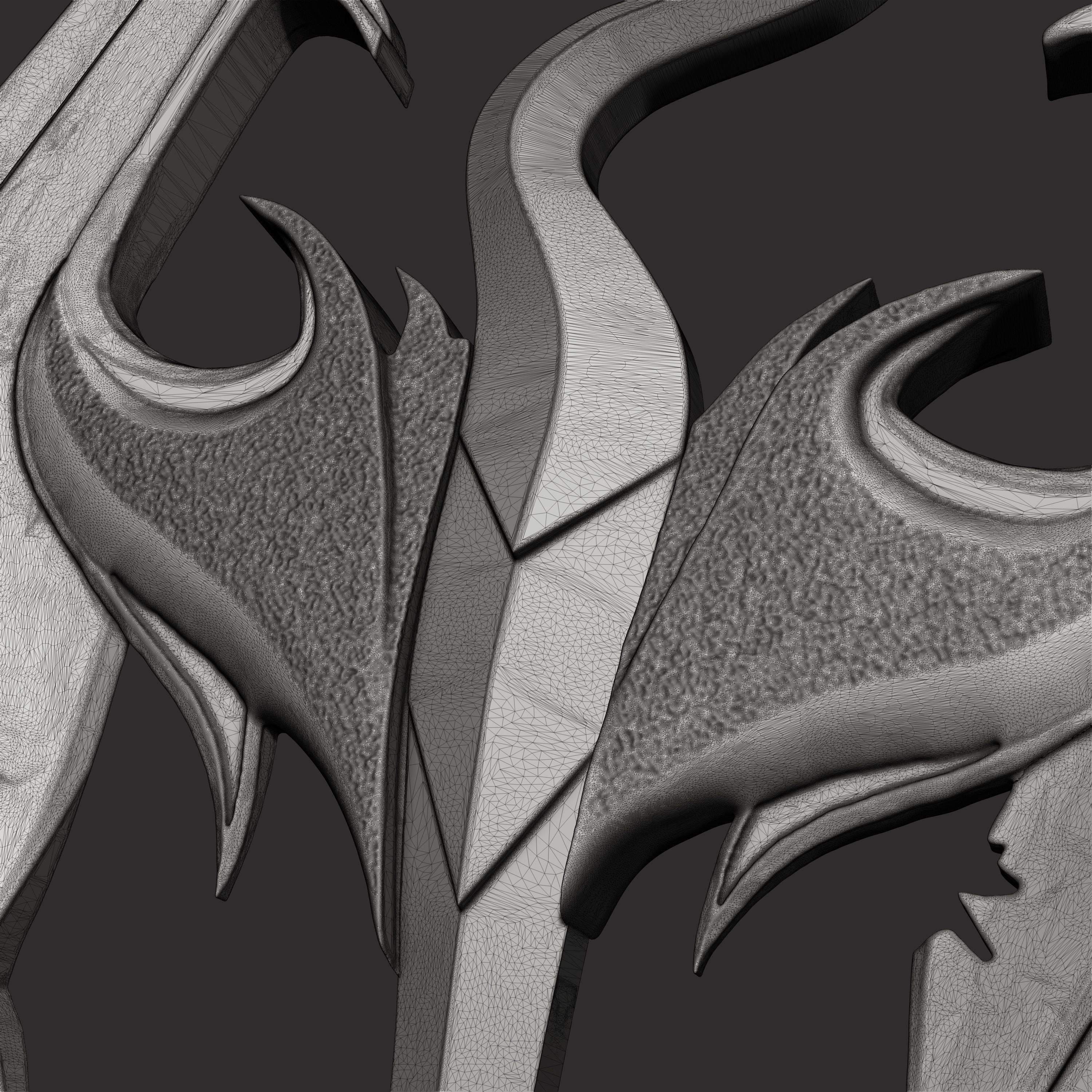 Skyrim elder scrolls logo 3D print model_22