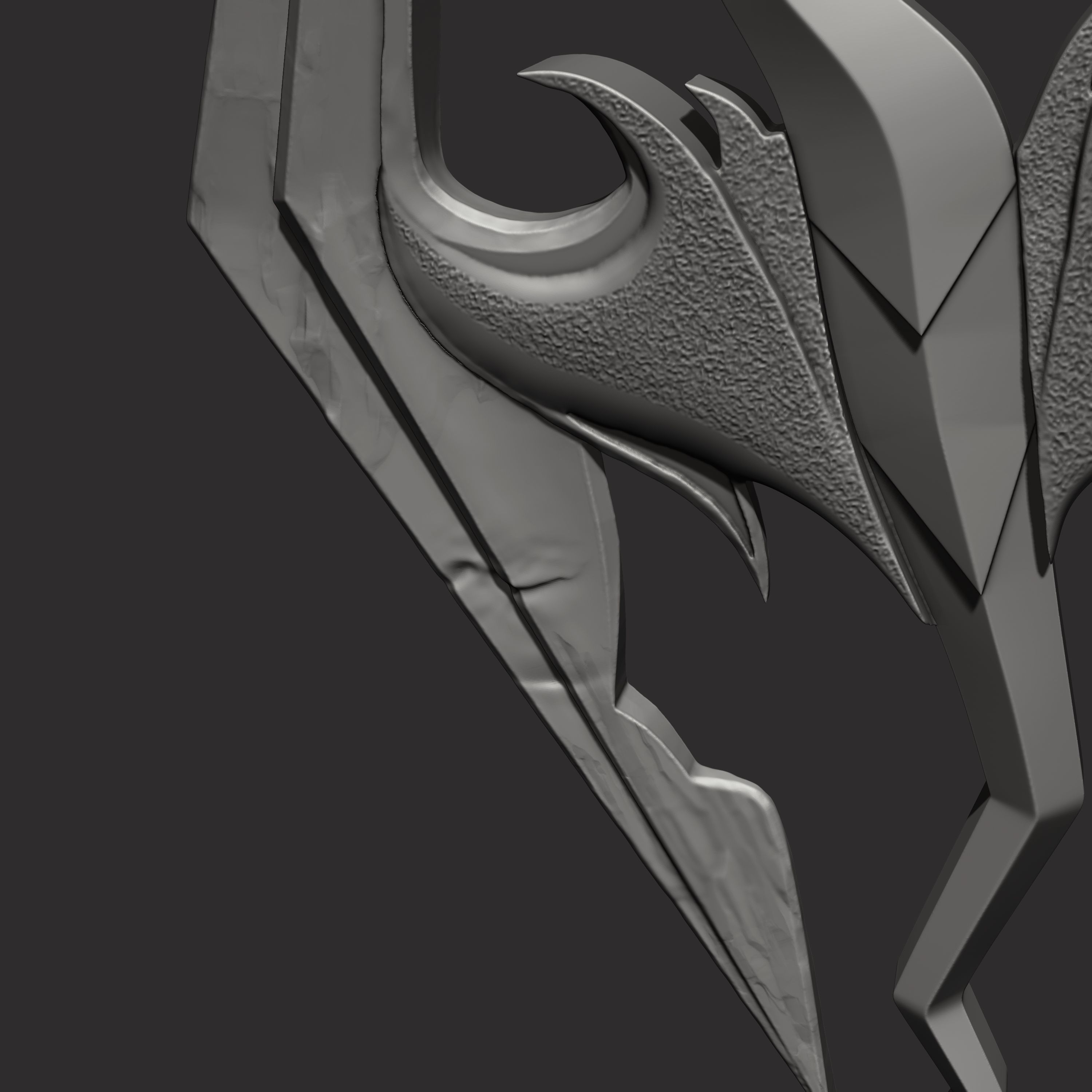 Skyrim elder scrolls logo 3D print model_25