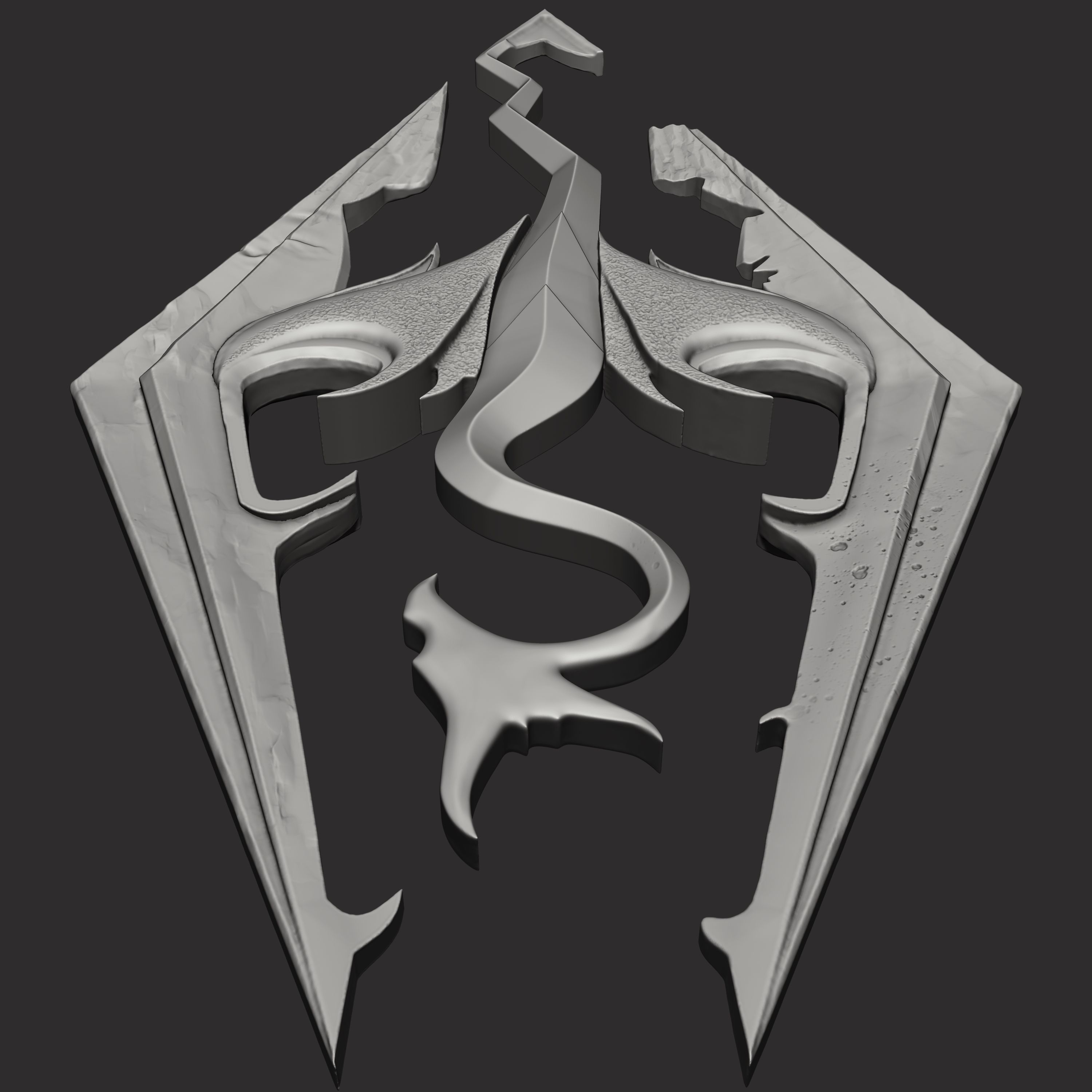 Skyrim elder scrolls logo 3D print model_18