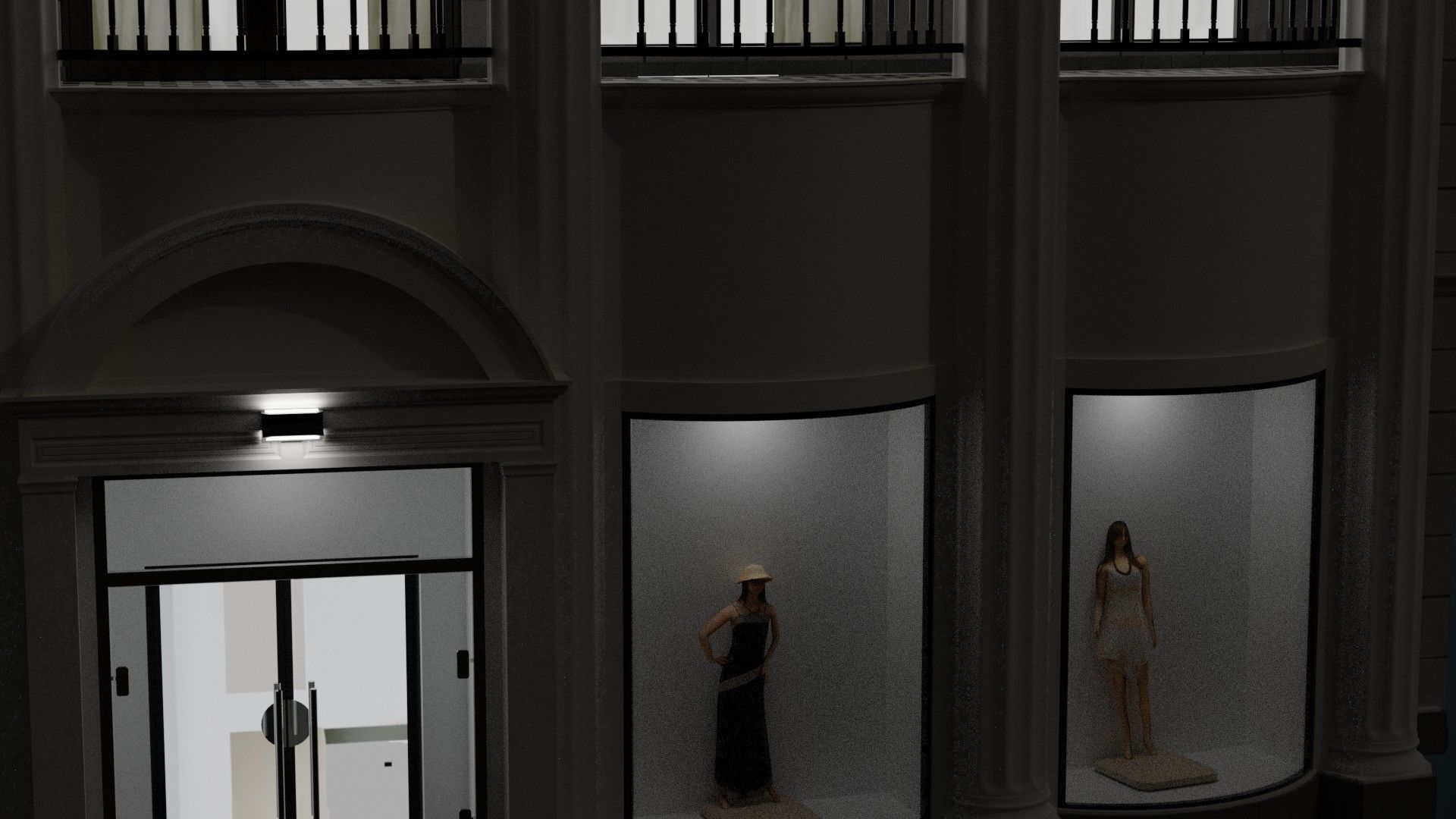 Building 28 Low-poly 3D model_11