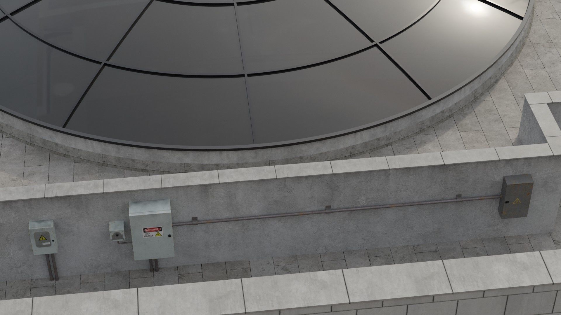 Building 28 Low-poly 3D model_9