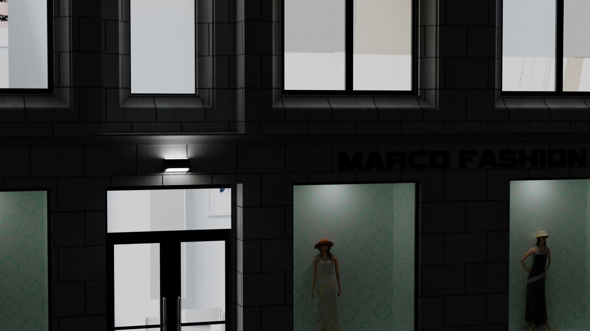 Building 28 Low-poly 3D model_12