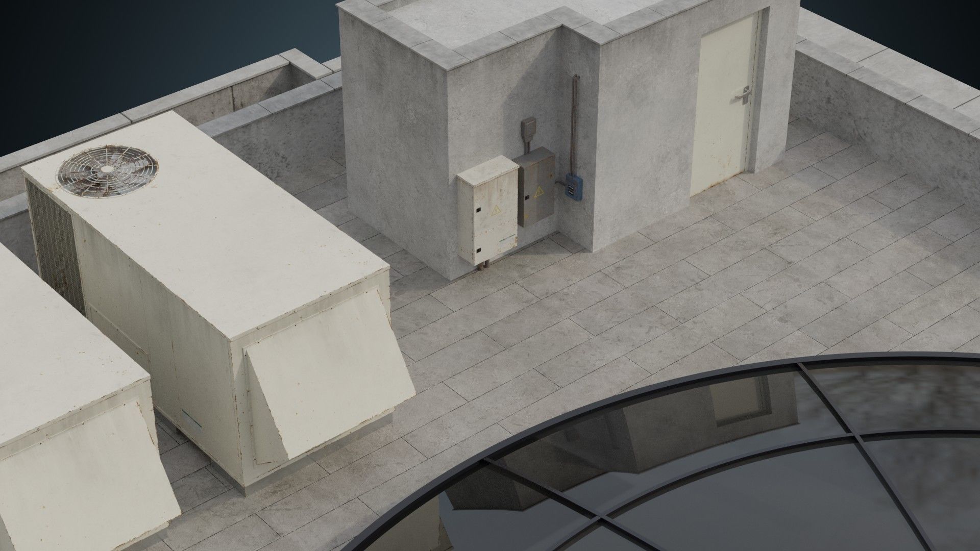 Building 28 Low-poly 3D model_8