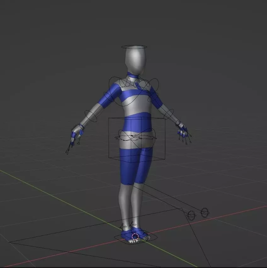 Base Man Rig Free low-poly 3D model_0