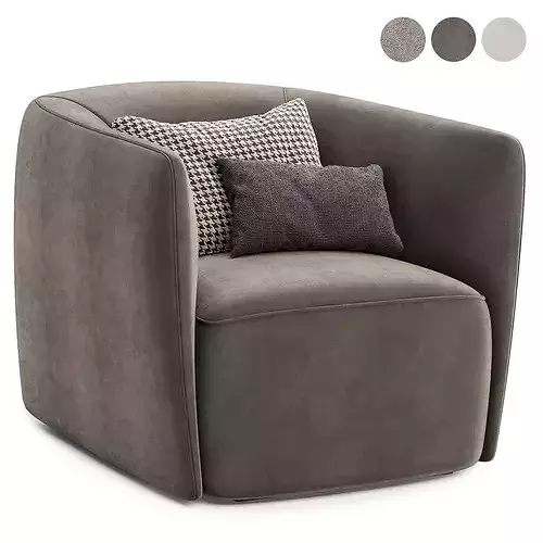 santa monica arm chair 3D model
