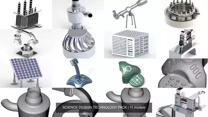 SCIENCE DESIGN TECHNOLOGY PACK 3D Model Collection