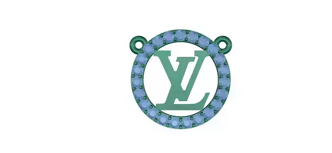 pendant louis vu logo