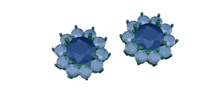 erring flower stud earrings