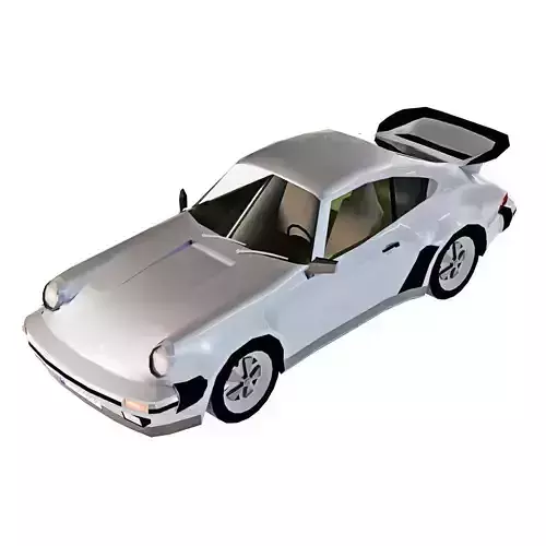Porsche 911 2nd gen Low-poly 3D model