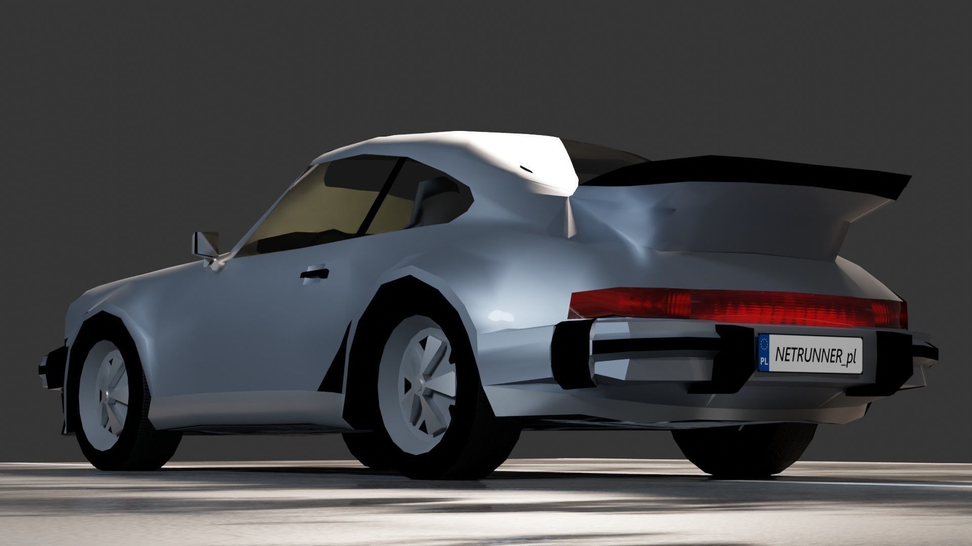 Porsche 911 2nd gen Low-poly 3D model_6