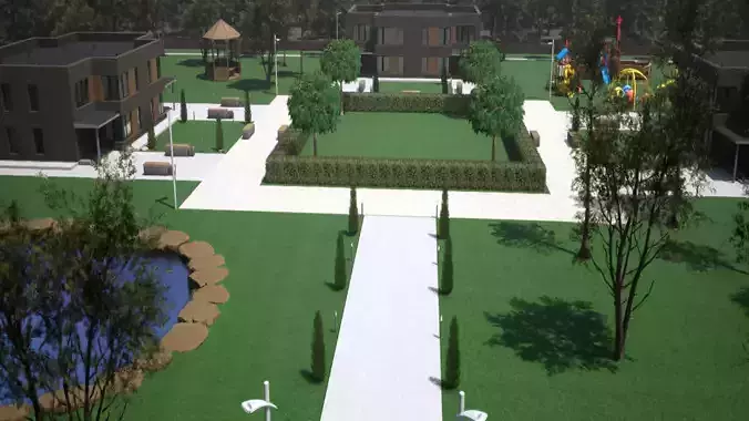 Hotel Motel House residential complex Unreal Engine 5