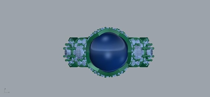  diamond ring  3D print model