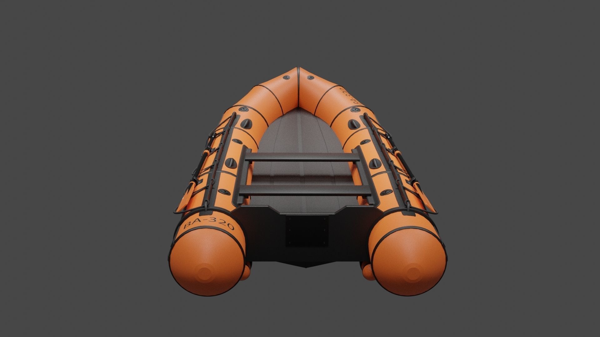 Inflatable Boat - Lifeboat 3D model_3