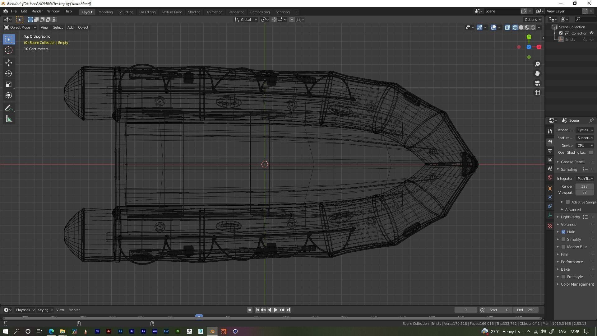 Inflatable Boat - Lifeboat 3D model_6