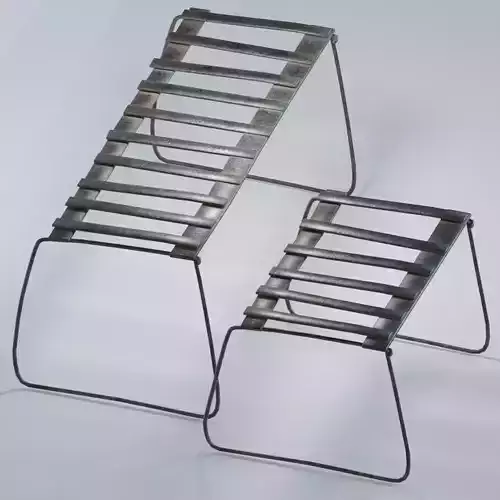 Metal-Welded Simple Workshop Stand Free low-poly 3D model