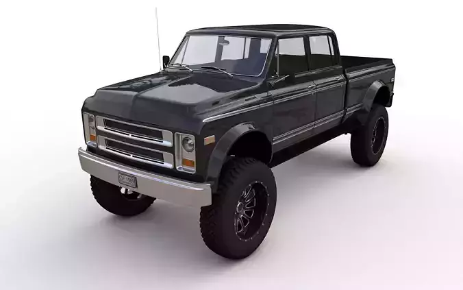 Chevy C40 Custom Pickup Truck 1969 3D model