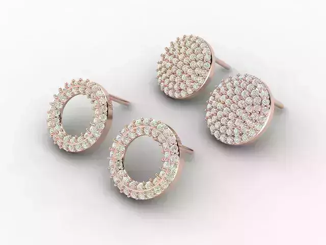 2 SIMPLE CIRCLE 3d print EARING 3D print model