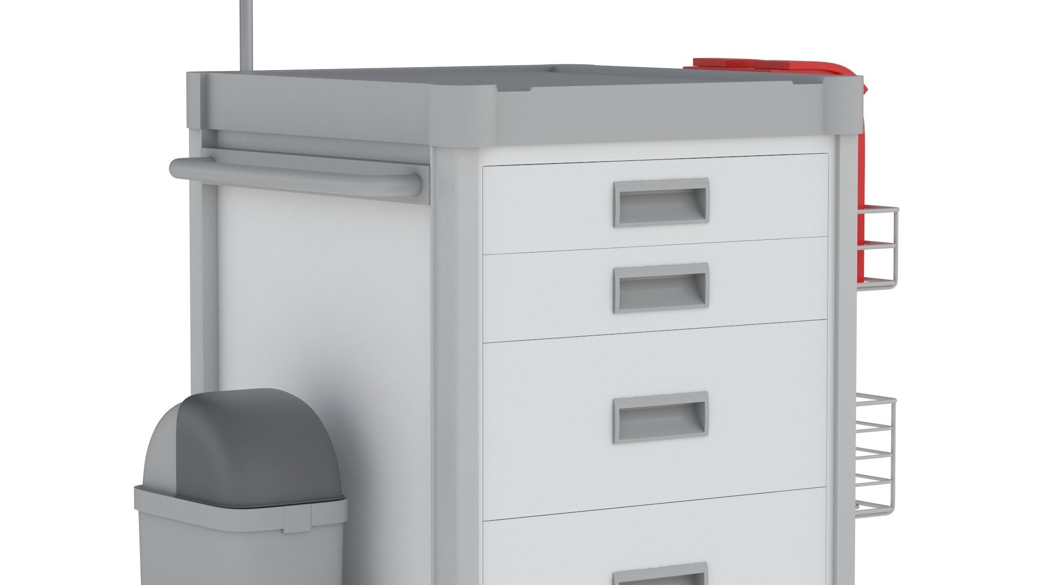 Medical Cart 02 PBR Realistic 3D model_5