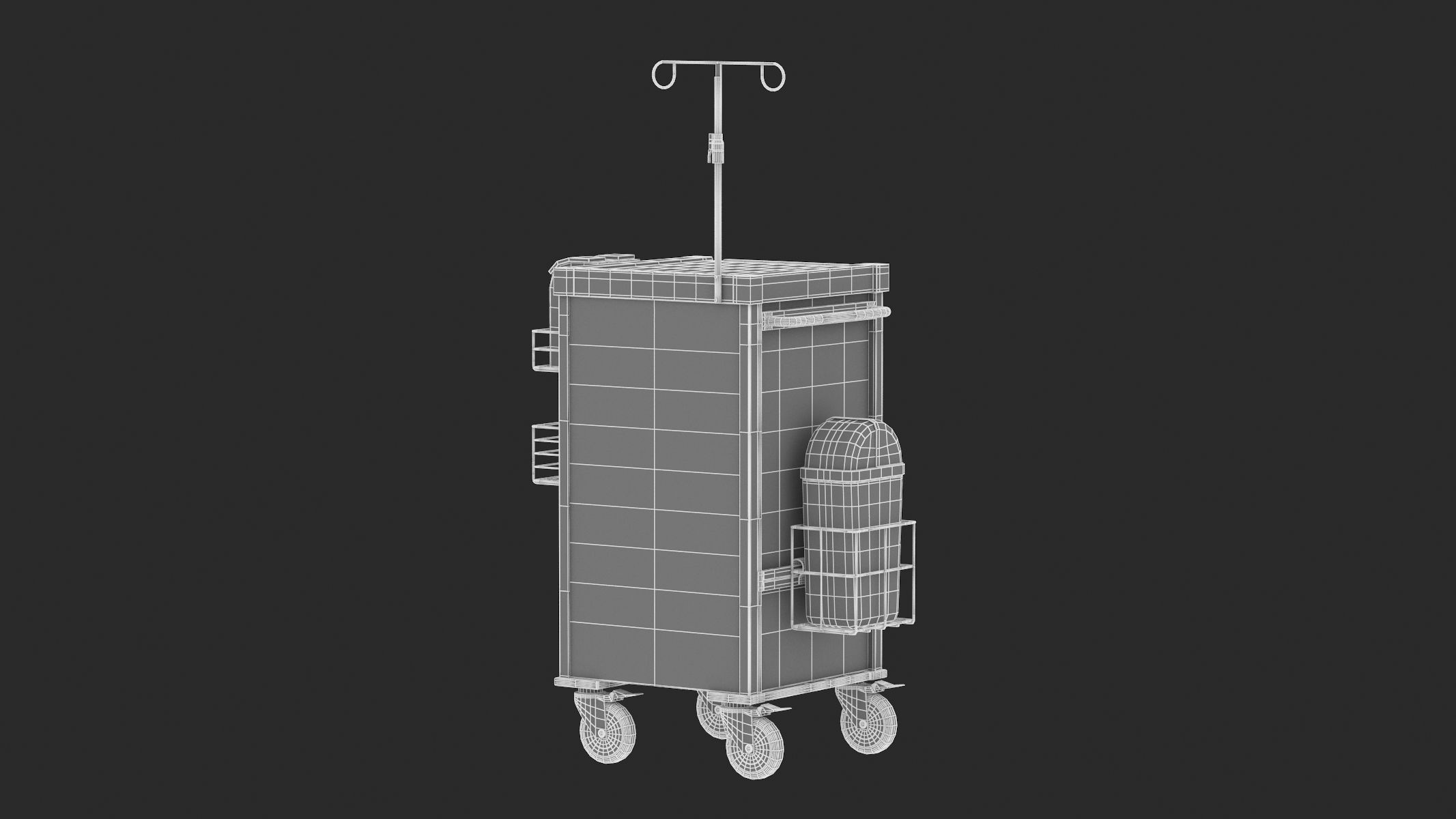 Medical Cart 02 PBR Realistic 3D model_12