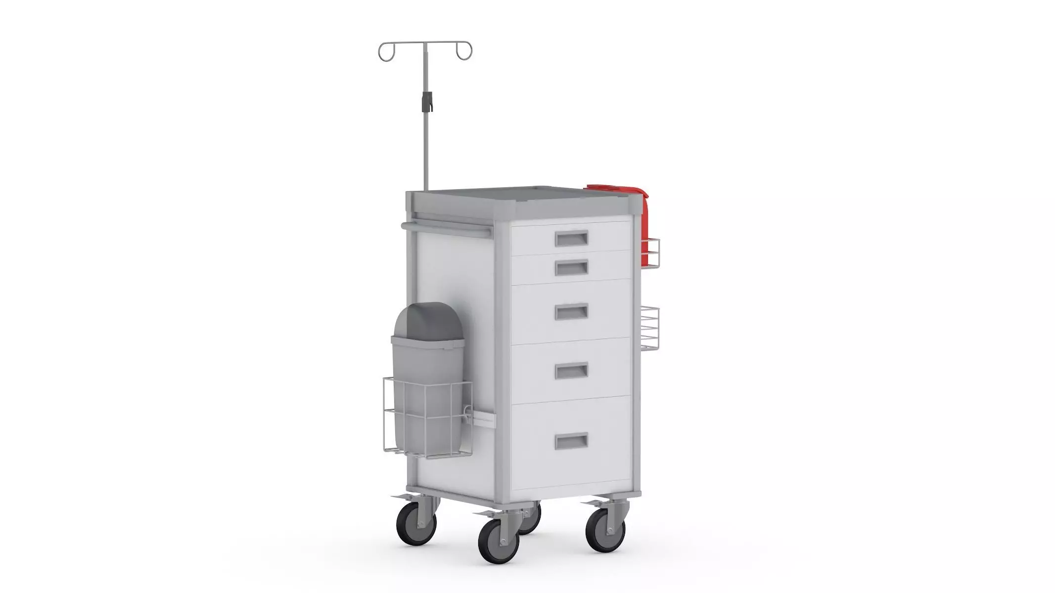 Medical Cart 02 PBR Realistic 3D model_0