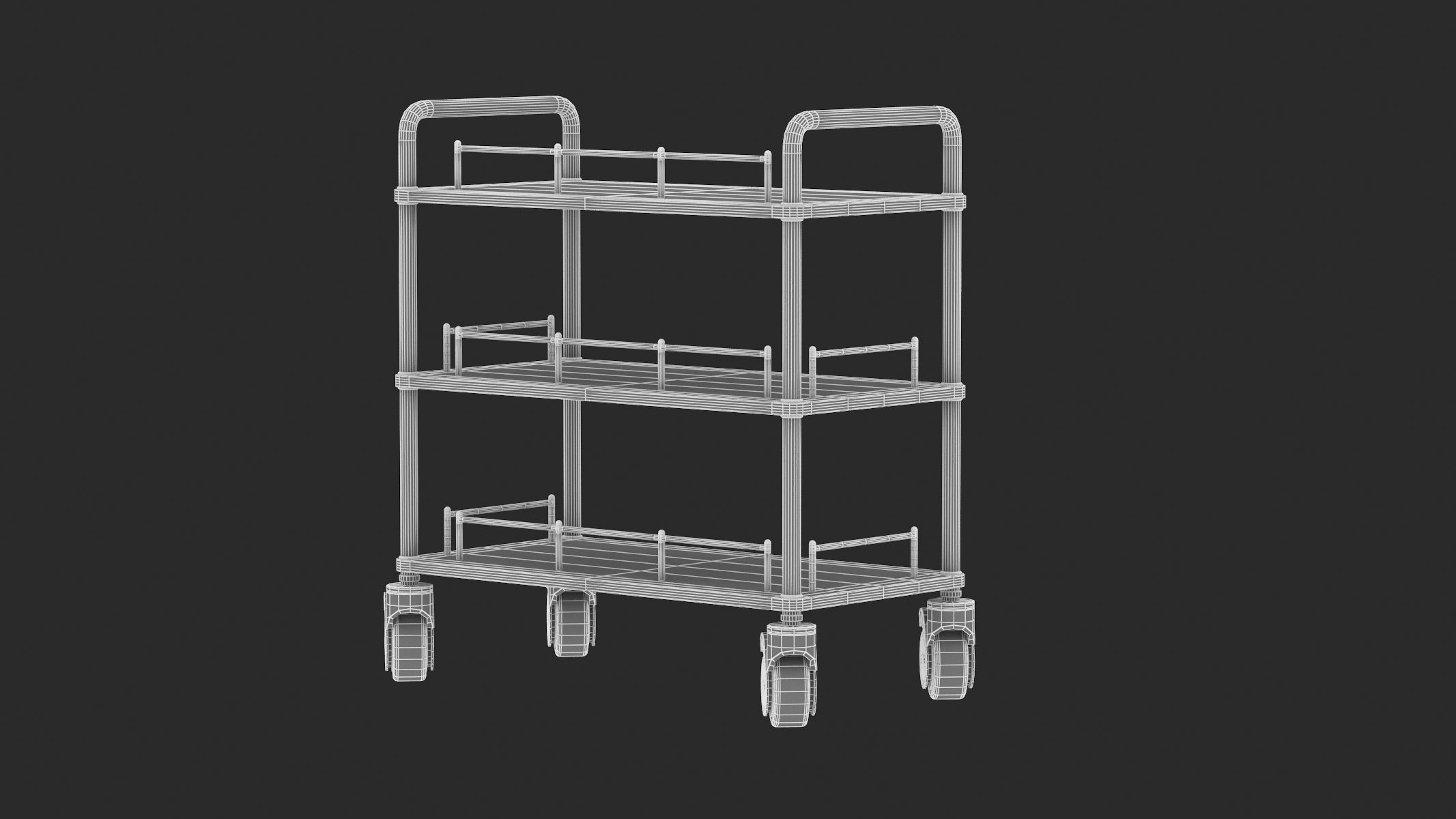Medical Cart 04 PBR Realistic 3D model_14