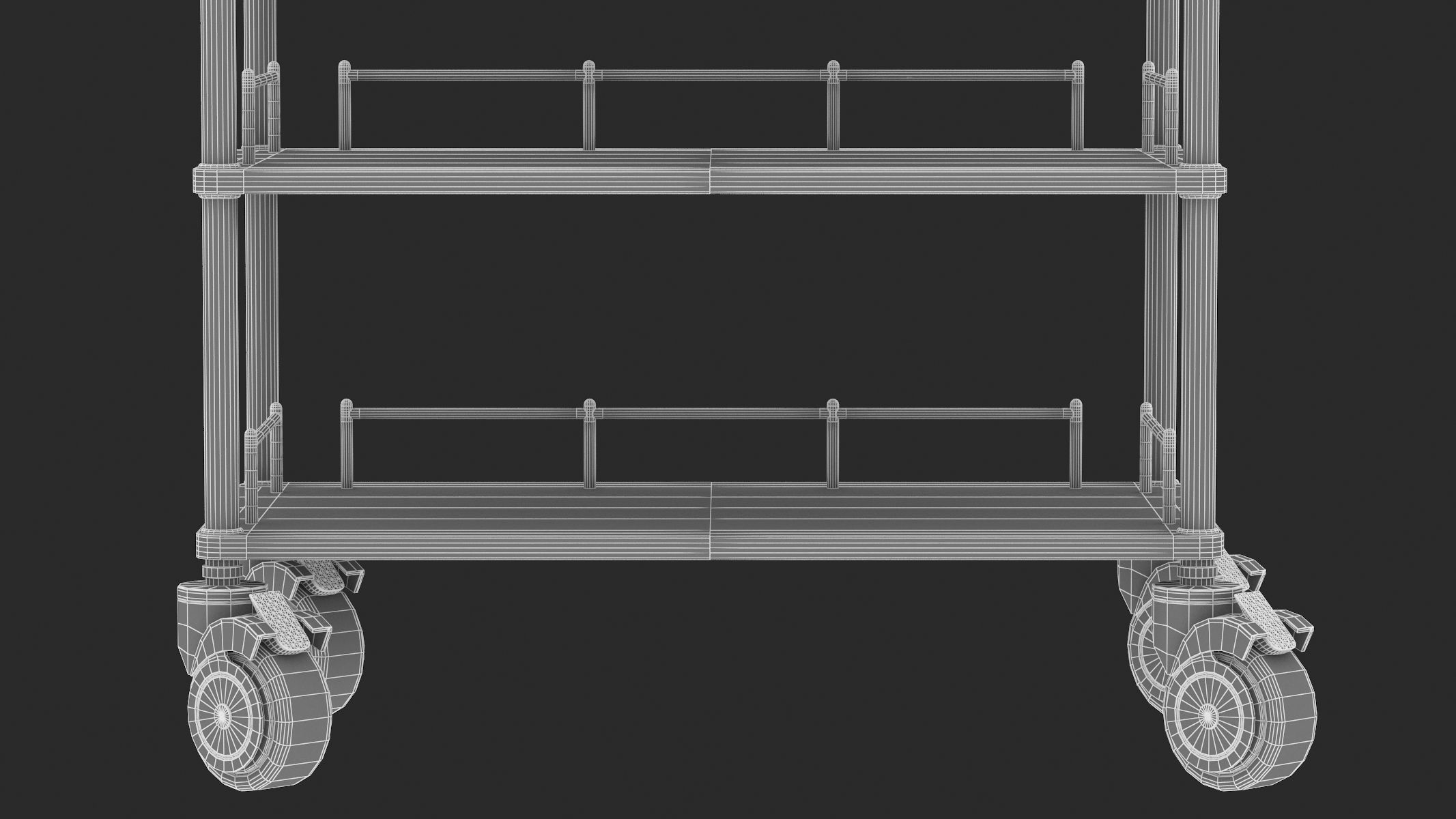 Medical Cart 04 PBR Realistic 3D model_16