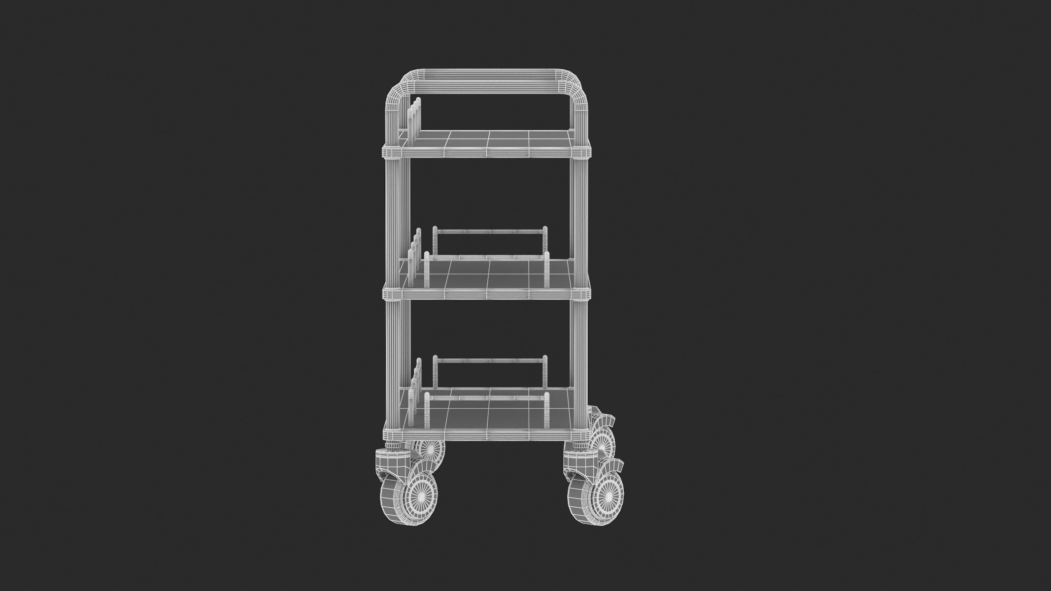 Medical Cart 04 PBR Realistic 3D model_13