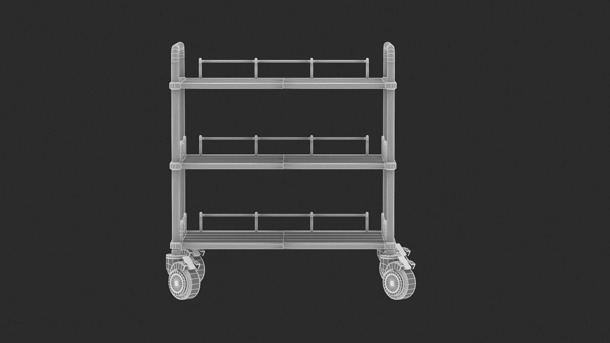 Medical Cart 04 PBR Realistic 3D model_11