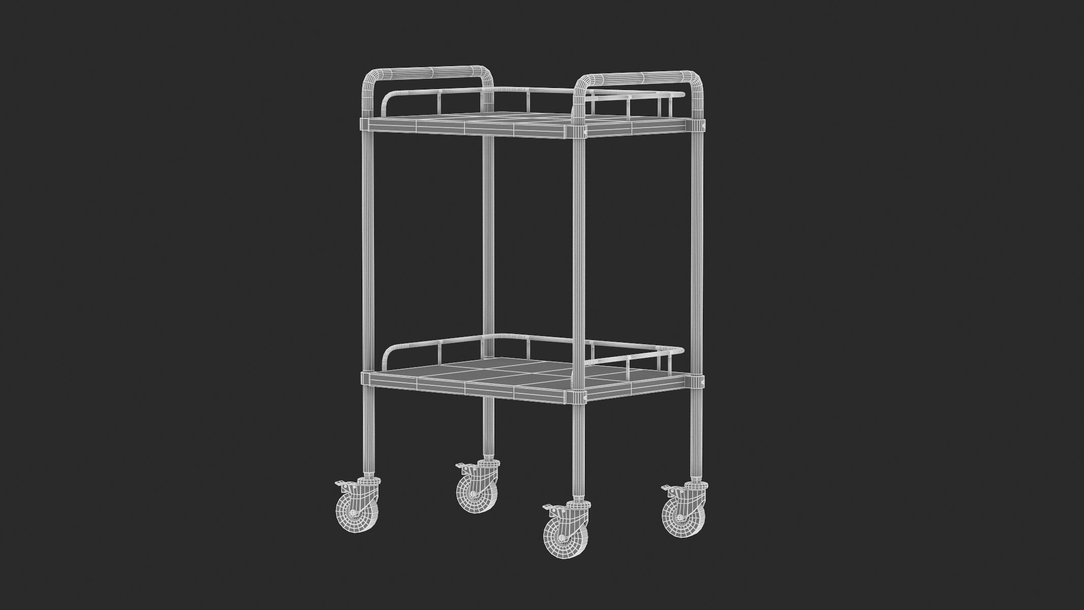 Medical Cart 05 PBR Realistic 3D model_9